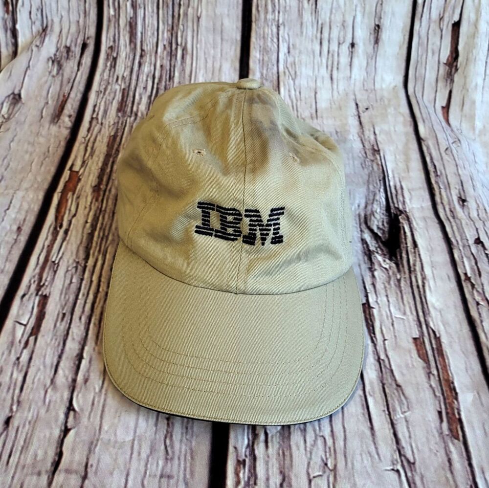 IBM Vintage Embroidered Tech Hat 1990s Promotional Strapback Sportsman Cotton